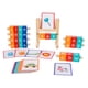 thumbnail image 1 of Bloques de madera Juego de ortografía Tarjetas flash, Montessori, con tarjetas de palabras Juguetes educativos, Regalos Juegos de, 1 of 9