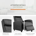 thumbnail image 4 of GIANNA Massage Recliner, Home Theater Recliner with Padded Seat and Massage Backrest, Black, 4 of 7