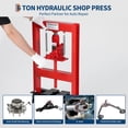 thumbnail image 4 of Amkui 20 Ton/6-Ton Hydraulic Shop Press,Heavy Duty Benchtop Hydraulic Press with 2 Press Plates, H-Frame Pneumatic Shop Press Adjustable Height for Garage, 4 of 7