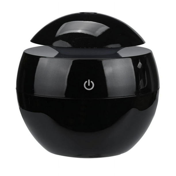 Humidificador de Aire PortáTil USB UltrasóNico Difusor de Luz LED Difusor de Aceite EléCtrico Aromaterapia Negro