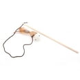 thumbnail image 3 of Pet Cat Toy Linen  Bird Feather Cat Interactive Catcher Wand Toy, 3 of 8