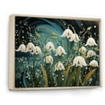 thumbnail image 2 of Designart "White Snowdrop Euphony I" Floral Floater Framed Canvas Art Print, 2 of 7