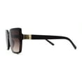 thumbnail image 3 of Womens Square Butterfly Designer Chic Sunglasses All Brown, 3 of 4