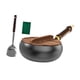 thumbnail image 4 of Sartén Wok Wok chino Fondo plano Fácil de limpiar Resistente Wok de 9,45 "Utensilios de cocina antiadherentes multiusos Sartén para gas de inducción, 4 of 9