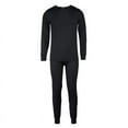 thumbnail image 2 of 2 Pack Men's Fleece Thermal Underwear 2 Piece Set S-3XL Top & Bottom Combo Shirts and Pants Warm Lined Underwear Basic Layer Fall Winter Cold Weather, 2 of 6