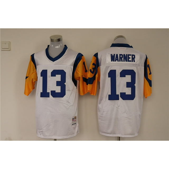 Rams Football Jersey Jersey Legend Second Generation Retro Embroidery Training Game Uniform Team Uniform Short Sleeve T-Shirt Mesh