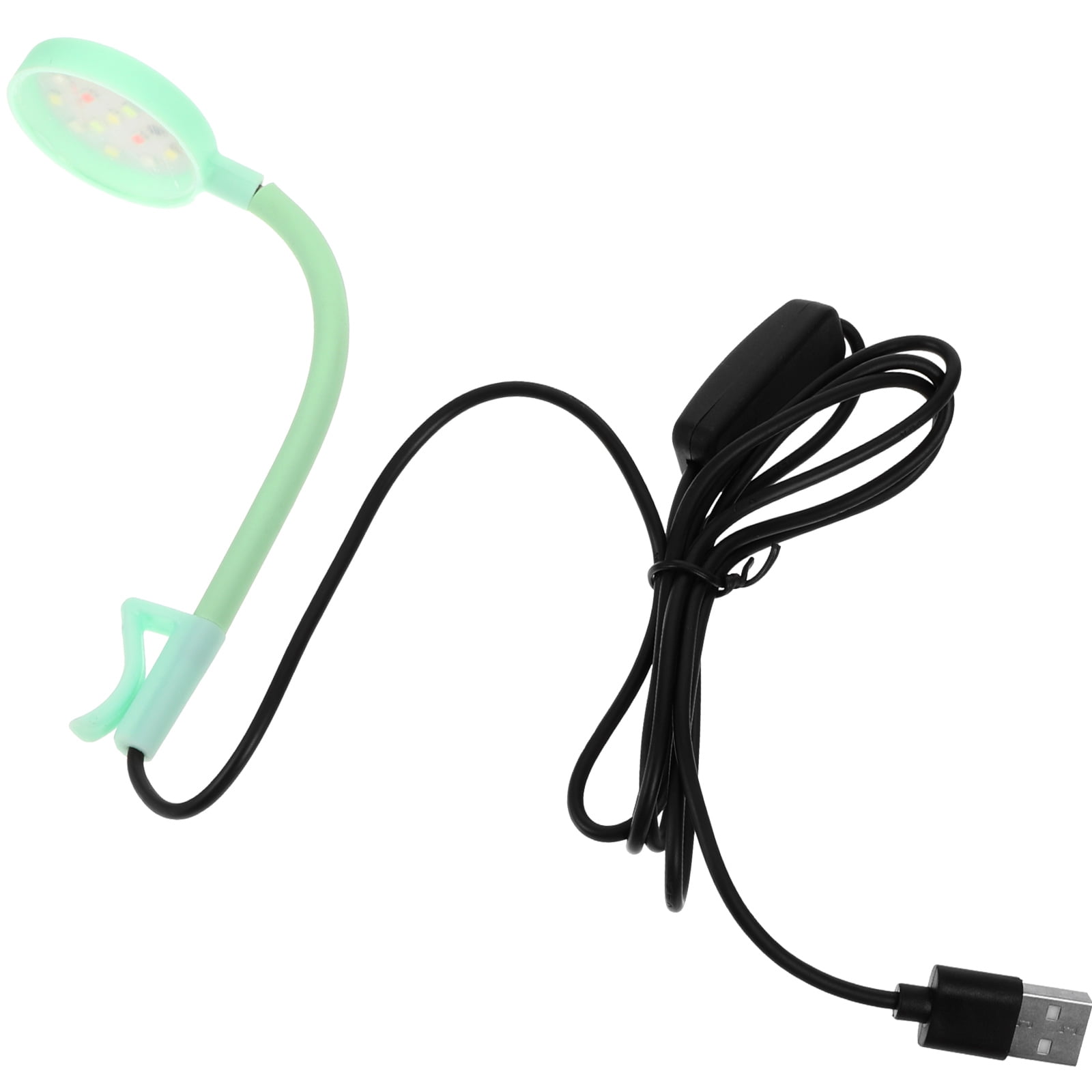 FOMIYES Reusable Light Green Aquarium Light with Adjustable Clamp and Strong Penetrability