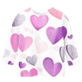 thumbnail image 3 of Lenpel Boys Girls' Valentine's Day T-Shirts 3/4 Sleeve Crew Neck Heart Printed Blouses Children Graphic Tee Tops(Multicolor,12-13 Years), 3 of 4