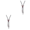 thumbnail image 1 of Corbatas Doradas Minnieouse Ajustables con Luz de Vaquero Americano Metal Rojo 2Conjunto, 1 of 6