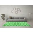 thumbnail image 3 of Ahgly Company Indoor Square Abstract Emerald Green Modern Area Rugs, 7' Square, 3 of 4