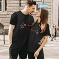 thumbnail image 2 of LUOGENLI T-shirts pour Femme pour Femmes T-shirts pour Couple pour Femmes à Imprimé Col Rond Manches Courtes T-Shirt T-shirts pour Femmes T-shirts Graphiques T-shirts de la Saint-Valentin pour Femmes T-shirts Amusants pour Femmes T-shirts Graphiques Saint-Patrick Noir m, 2 of 5