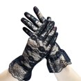 thumbnail image 6 of COMVALUE Lace Gloves for Wedding Tea Party, Evening Gloves for Women Black One Size, 6 of 7