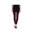 thumbnail image 2 of Matty M Women's Leggings with Pockets (Deep Burgundy, XL), 2 of 3