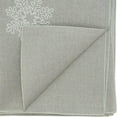 thumbnail image 3 of Fennco Styles Embroidered Snowflake Holiday Tablecloth 36" W X 36" L - Silver Square Table Cover for Home, Christmas Décor, and Weddings, 3 of 3
