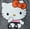 Charcoal Mineral Wash, variant on The Powerpuff Girls x Hello Kitty and Friends Girl’s Boxy Mineral Washed Graphic Crewneck Tee with Short Sleeves, Sizes 4-16
