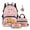 Pink Heart Capybara, variant on Yuyamidu Adorable Pink Axolotl Kids Bookbag and Lunch Box for Girls 6th Grade 4pcs School Backpack Set with Lunch Box Large Capacity Lunch Tote Bag Pencil Case for Kids 5-6 Years