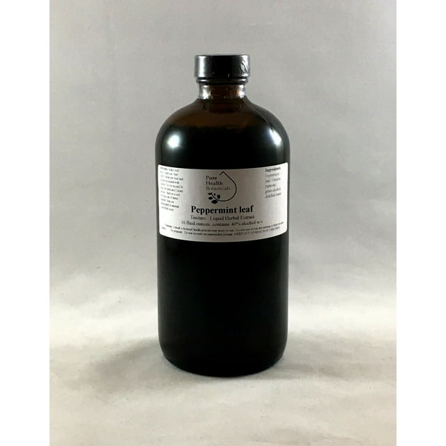 Peppermint Leaf Tincture, Liquid Herbal Extract 16 fl oz.