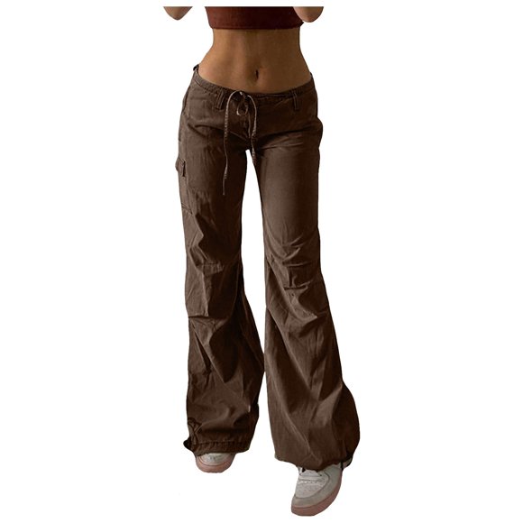 Ketyyh-chn99 Tummy Control Jeans for Women High Rise Straight Jeans y2k Bootcut Mid-Rise Stretch Jeans Brown,S