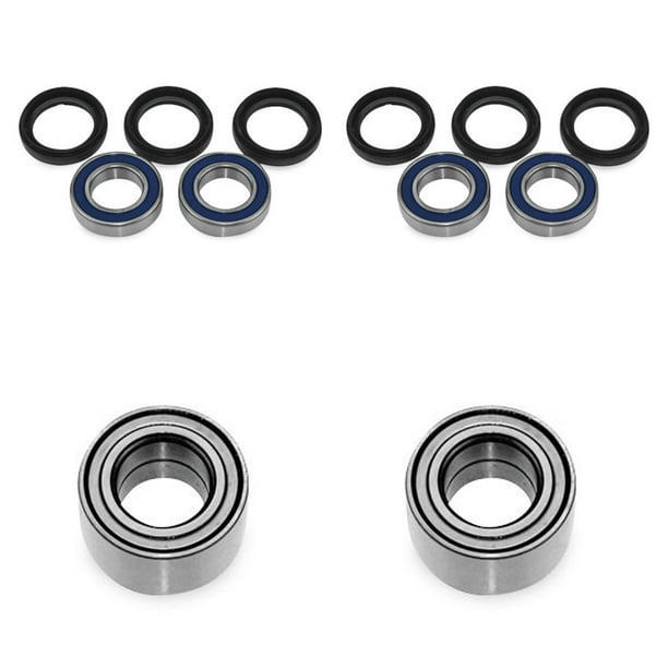 QUADBOSS Front and Rear Wheel Bearing Kits for Yamaha 660 RHINO 2004