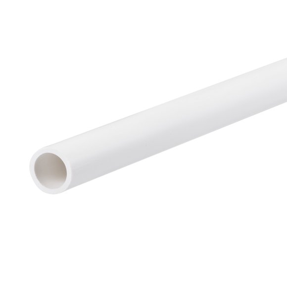 Unique Bargains 6.8mm ID 8.8mm OD 500mm White PVC Pipe Round Rigid Plastic Tube for Water Pipe