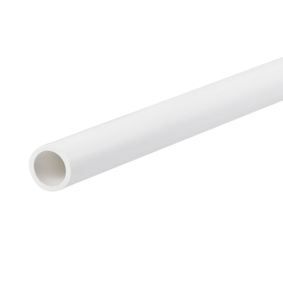 Pipe Round Rigid Plastic Tube 6.8mm ID 8.8mm OD 500mm White for Water Pipe,Crafts,Decoration,Cable Sleeve 6.8mm ID 8.8mm OD