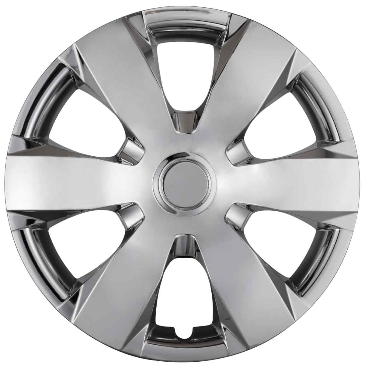 (4 Pack)16" Set of 4 Hubcaps Wheel Rims Cover for 2007-2011 Toyota Camry /2007-2011 Toyota Camry Hybrid Compatible with Steel Wheels Snap on Installation(16-inch,Chrome)