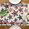 thumbnail image 5 of 4th of July Table Runner, 4th of July Decorations for Home Stars Memorial Day Decor Blue Red Patriotic Decor for Home Independence Day Indoor Ourdoor Party Table Decorations (13'''' x 90''''), 5 of 6