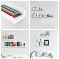 thumbnail image 6 of WELLAND Vista Photo Ledge Floating Shelves Picture Ledge Wall Mounted Shelf Display, 36''L x 3.5''D x 2''T, White, 6 of 6