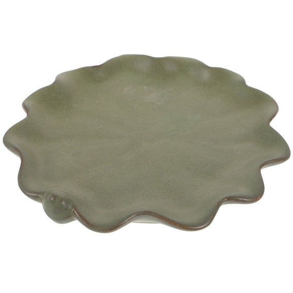 MLINS Pot Saucer Round Shape Potted Plants Tray Ceramic Plant Saucer Tray Bonsai Base Flowerpot Drip Plate