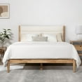 thumbnail image 3 of CHITA Full Size Upholstered Platform Bed Frame with Headboard Boucle Fabric Style,Cream, 3 of 18