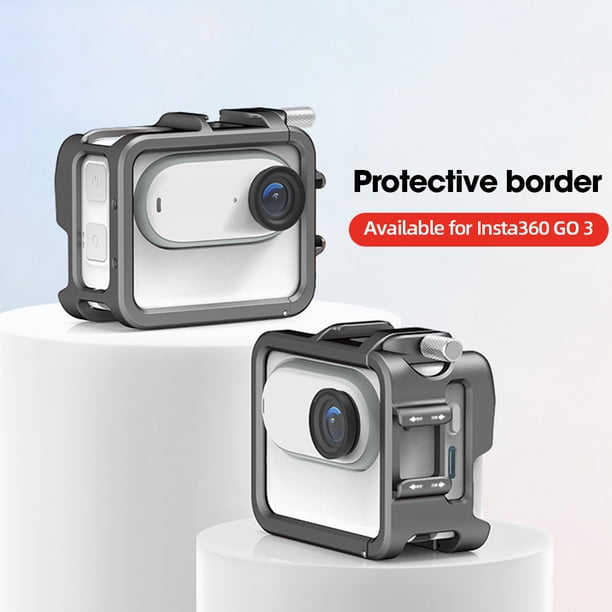 Jaula Metálica Para Conejos Marco estabilizador de cámara de aleación de aluminio de jaula de conejo de Metal para cámara Insta360 GO3