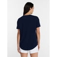 thumbnail image 4 of Time and Tru Women's Tunic Tee with Short Sleeves, Sizes XS-XXXL, 4 of 6