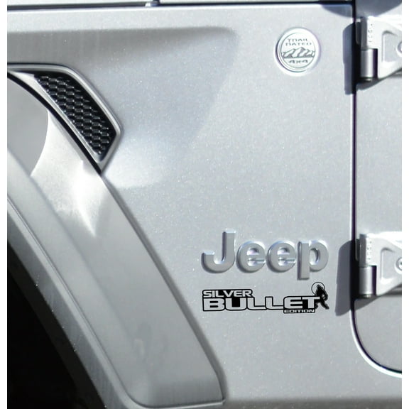 Collectible Decals Silver Bullet Edition Decal (Pair) - Fender Decals For Wrangler/Gladiator JL/JT