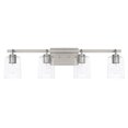 thumbnail image 2 of Capital Lighting Greyson 4-Light Vanity in Brushed Nickel with Seeded Glass, 2 of 2
