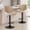 Beige-45" high, variant on EDX Bar Stools Set of 2, Modern Adjustable Armless Swivel Counter Stools with PU Leather, Black