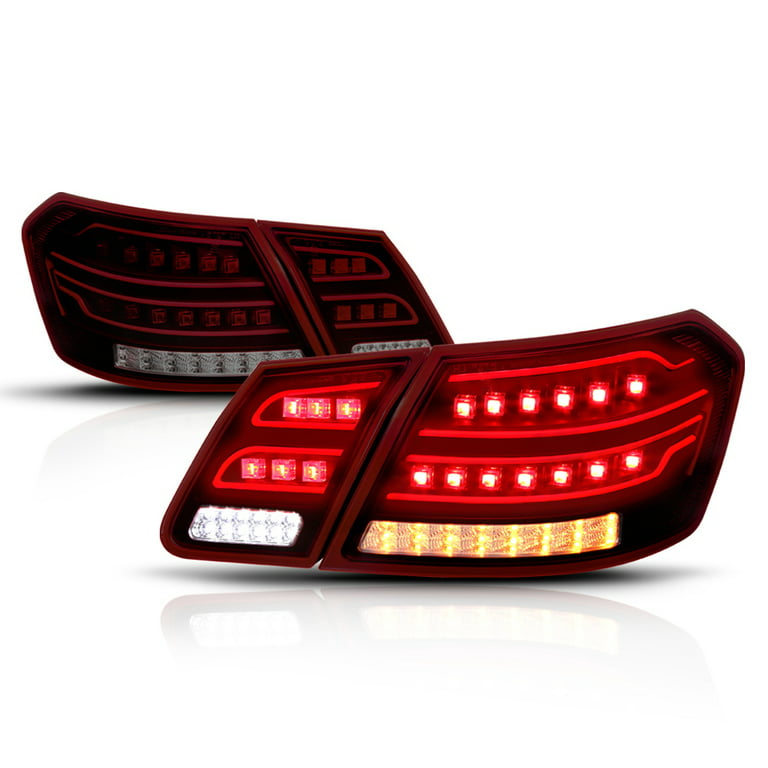 sum kit Forbedre Red/Smoke *Tron LED Bar* Tail Light Brake Lamp for 10-12 Mercedes W212 E- Class 11 - Walmart.com