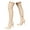 Beige, variant on Juosiy Over the Knee Boots for Women Thigh High Booties Fashion Stretch Pointed Toe Stiletto Heels