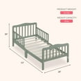 thumbnail image 6 of Dream On Me Memphis Classic Design Toddler Bed, Meadow Green, 6 of 8