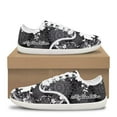thumbnail image 2 of Uourmeti Highland Cow Print Women's Walking Barefoot Shoes Boho Floral Flat Low-Top Lace-up Comfortable Tennis Shoe Athletic Non-Slip Fashion Sneakers, 2 of 7