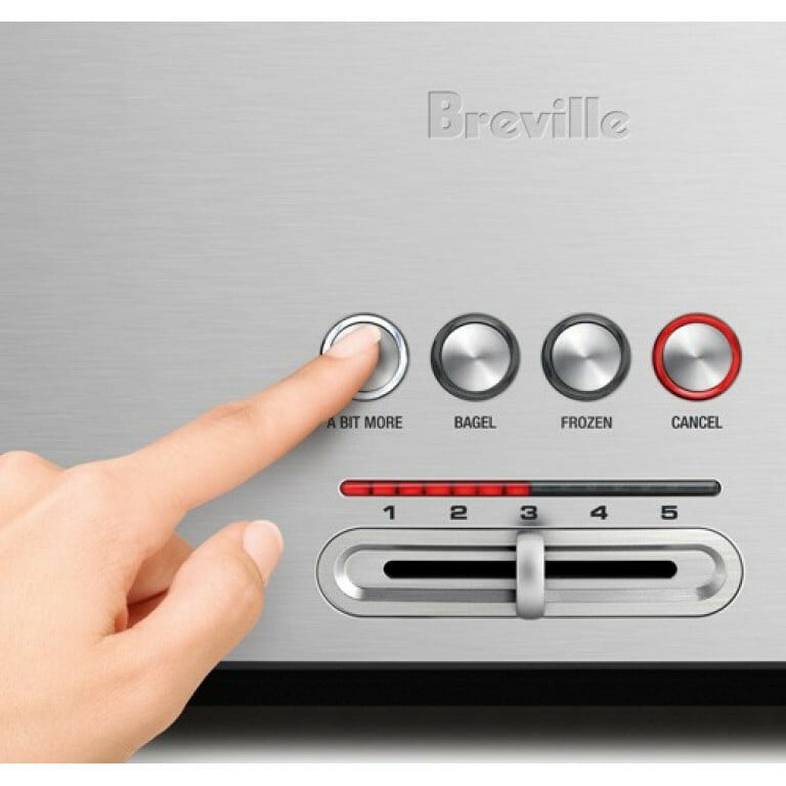 Breville BTA730XL Bit More Toaster, 4 Slice, Brushed Stainless Steel