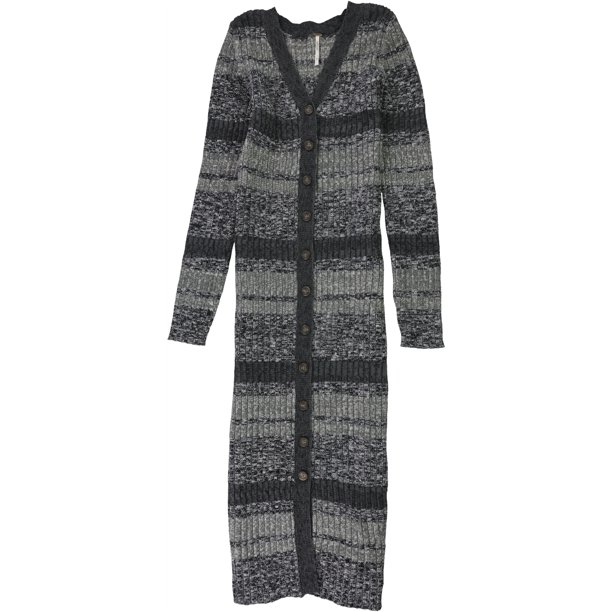 Free People Womens Cozy Up Cardigan Maxi Vestido, Negro, XS