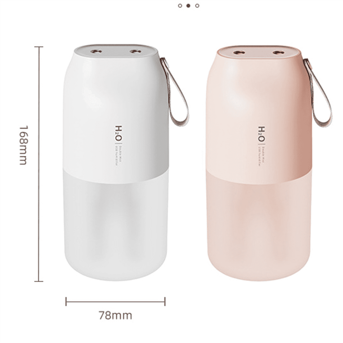 RAPOBRIX Wireless Air Humidifier Diffuser - Quiet Ultrasonic for Home/Bedroom/Office (White)