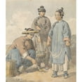 thumbnail image 3 of William Alexander 20x23 Black Modern Framed Museum Art Print Titled - Three Chinese Women Street Vendors, 3 of 5