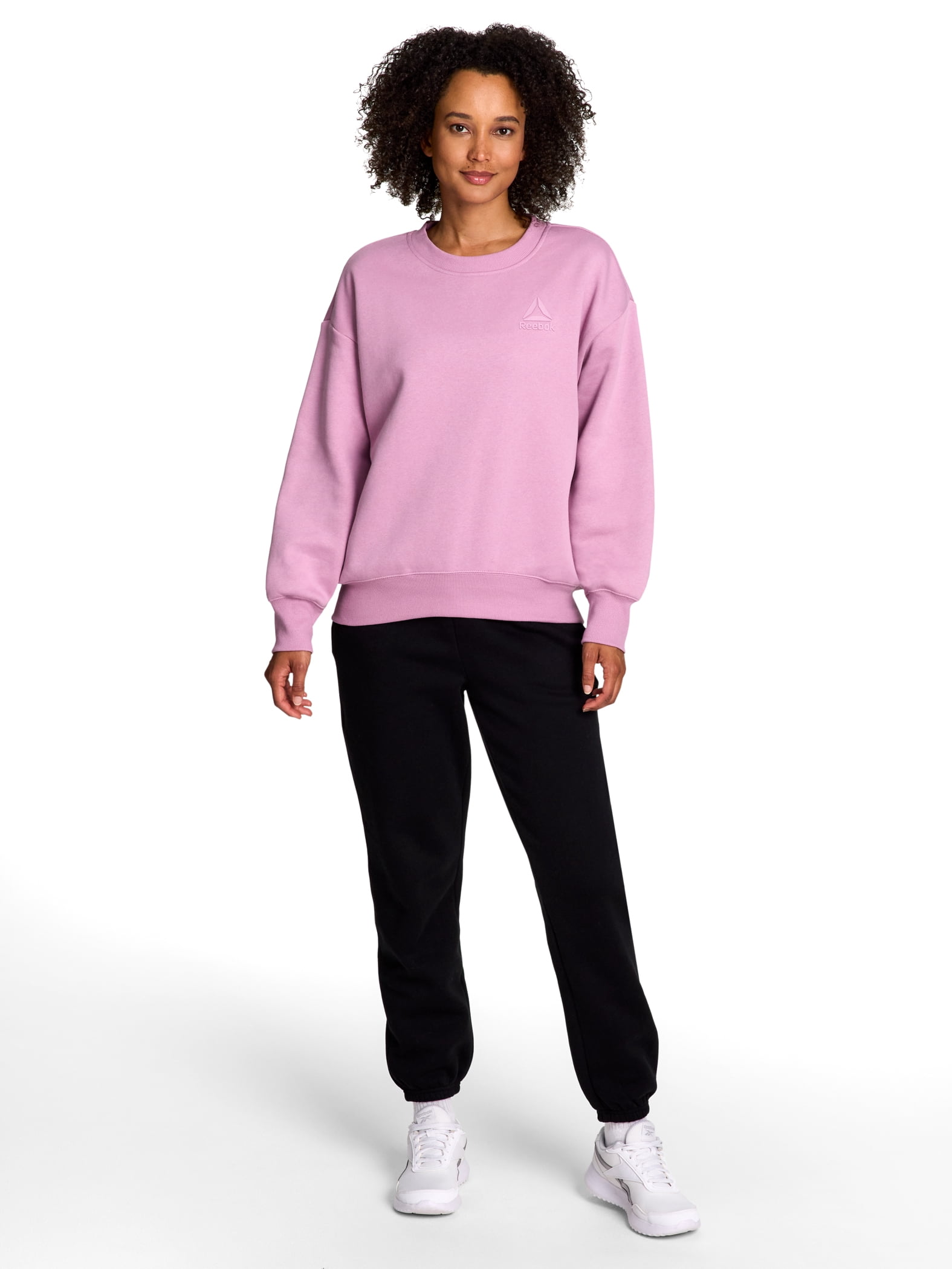 Reebok Women's and Women's Plus Weekender Oversized Crewneck, Sizes XS-4X
