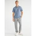 thumbnail image 2 of Free Assembly Men's Pique Knit Polo Shirt with Short Sleeves, Sizes XS-3XL, 2 of 7