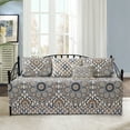 thumbnail image 2 of Home Soft Things 6-Piece Reversible Quilted Daybed Set w/ Bedskirt, Shams & Pillow - Tradewinds, 75"x39", 2 of 6