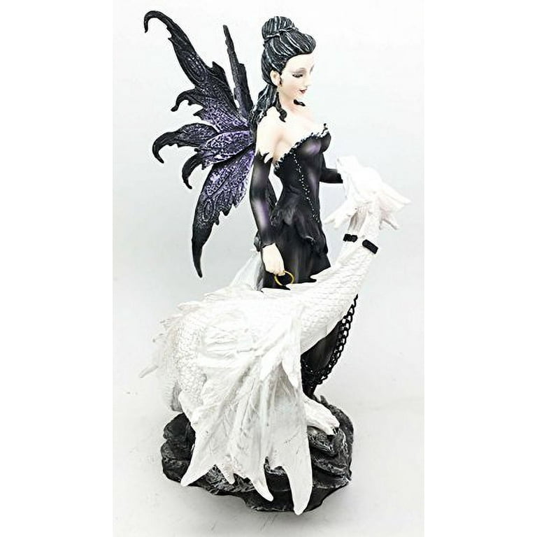 [2点セット] fairy myths-elfe mit drache schwarz-weiss 海外 フィギュア 2点セット] fairy myths-elfe mit drache schwarz-weiss 海外