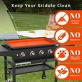 thumbnail image 3 of 28 inch Silicone Griddle Cover Griddle Accessories for Griddle Top, Protect Griddle from Debris and Rust, Orange, 3 of 7