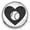 Black, variant on Snap Jewelry 18MM Orange Baseball Heart Ginger Charm Button