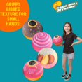 thumbnail image 4 of SCS Direct Gaga Dessert Themed Playground Balls (8.5 inches) w Air Pump- Durable Rubber Pack for Recess, Dodgeball, Kickball, Gagaball- Fun Spring Outdoor Toy, 4 of 5